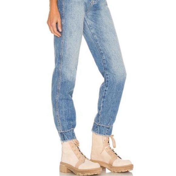 We the free Marion high waist woman boho trendy distressed ankle jogger Jean. 27 - Picture 2 of 9